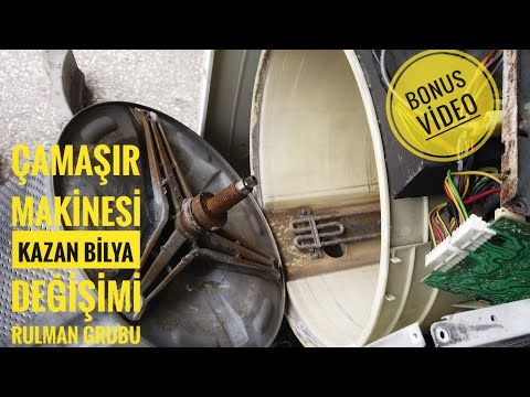 Çamaşır Makinesi Kazan Bilya Değişimi Rulman Bilye Grubu Değişimi Sökme Sesli Çalışma Sorunu Çözümü