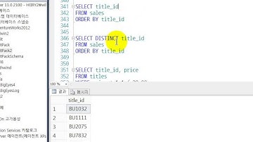 MS SQL select07 distinct