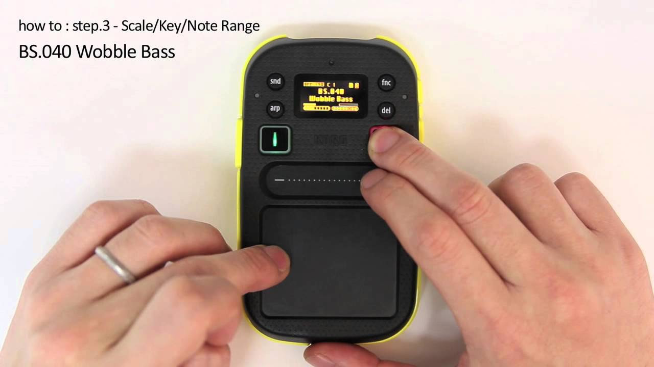 KORG カオシレイター KORG how to kaossilator 2 : step.3 - Scale/Key/Note Range