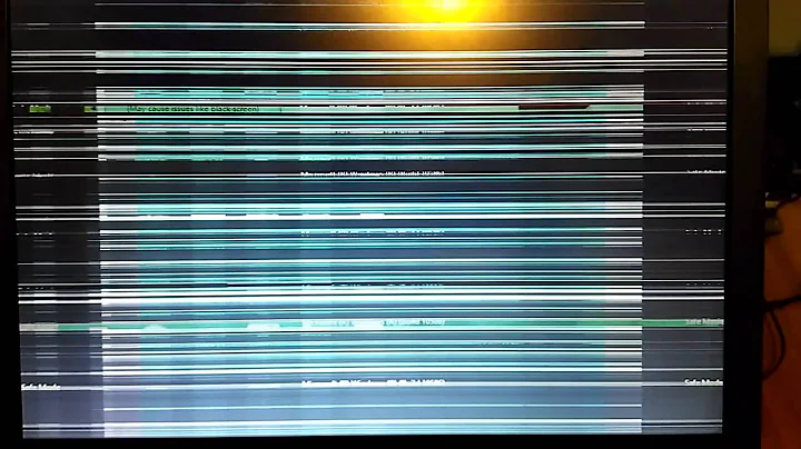 Dell e6410 horizontal screen problem