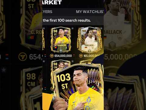 Siuuuu…654M coins 🥹 #FCMobile #Cr7 #TOTS