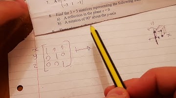 Q8 3d matrices reflection and rotation a level further maths