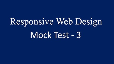 Mock Test - 3 || Responsive Web Design || HTML || CSS || Bootstrap || Nxtwave