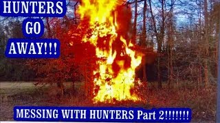 MESSING WITH HUNTERS, POACHERS, PART 2 W/ BLACK SABBATH! Trespassers Get Punked!  Blasted With Noise