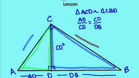 9.3 Altitude on Hypotenuse Theorems (Lesson)