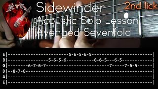 Sidewinder Acoustic Solo Lesson - Avenged Sevenfold (with tabs) chords