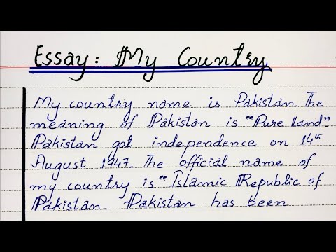 my country essay 100 words in english