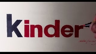 Como desenhar a logo da Kinder - Atevaldo Novais