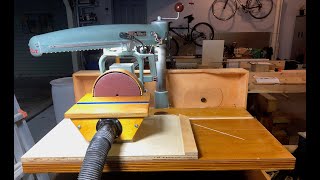 Disc Sanding Station for Radial Arm Saw