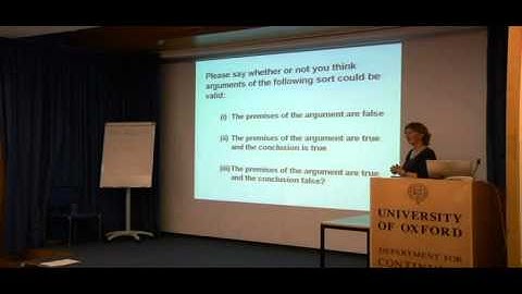 Evaluating Arguments Part One - Marianne Talbot
