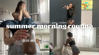 RUTINA DE MAÑANA EN VERANO + hábitos en verano | productividad, gimnasio, orden, sunday reset...