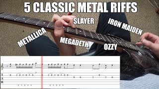 5 Classic Metal Riffs in Standard Tuning You MUST Learn