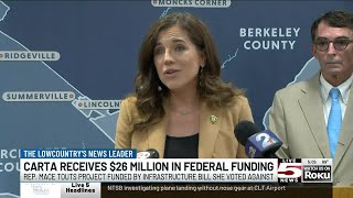 VIDEO: Rep. Mace touts project funded by infrastructure bill she voted against