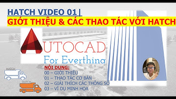 HATCH SERIES | VIDEO 01 | GIỚI THIỆU & CÁC THAO TÁC VỚI HATCH | INTRODUCTION HATCH | CAD for you!