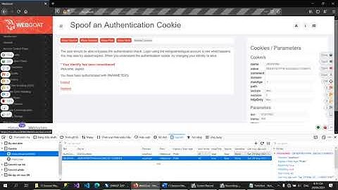 [WebGoat 7 - Session Management Flaws] Spoof an Authentication Cookie