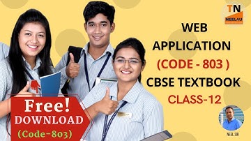 Web Application 803 Class 12 book pdf download | How to download Class 12 ncert books