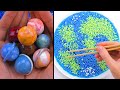 No Talking ASMR Universe Balls Clay Cracking &amp; DIY Earth Relaxing Satisfying Slime Video