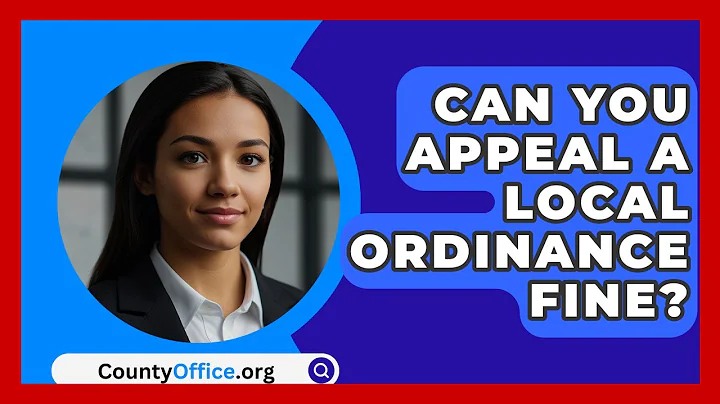 Can You Appeal A Local Ordinance Fine? - CountyOffice.org