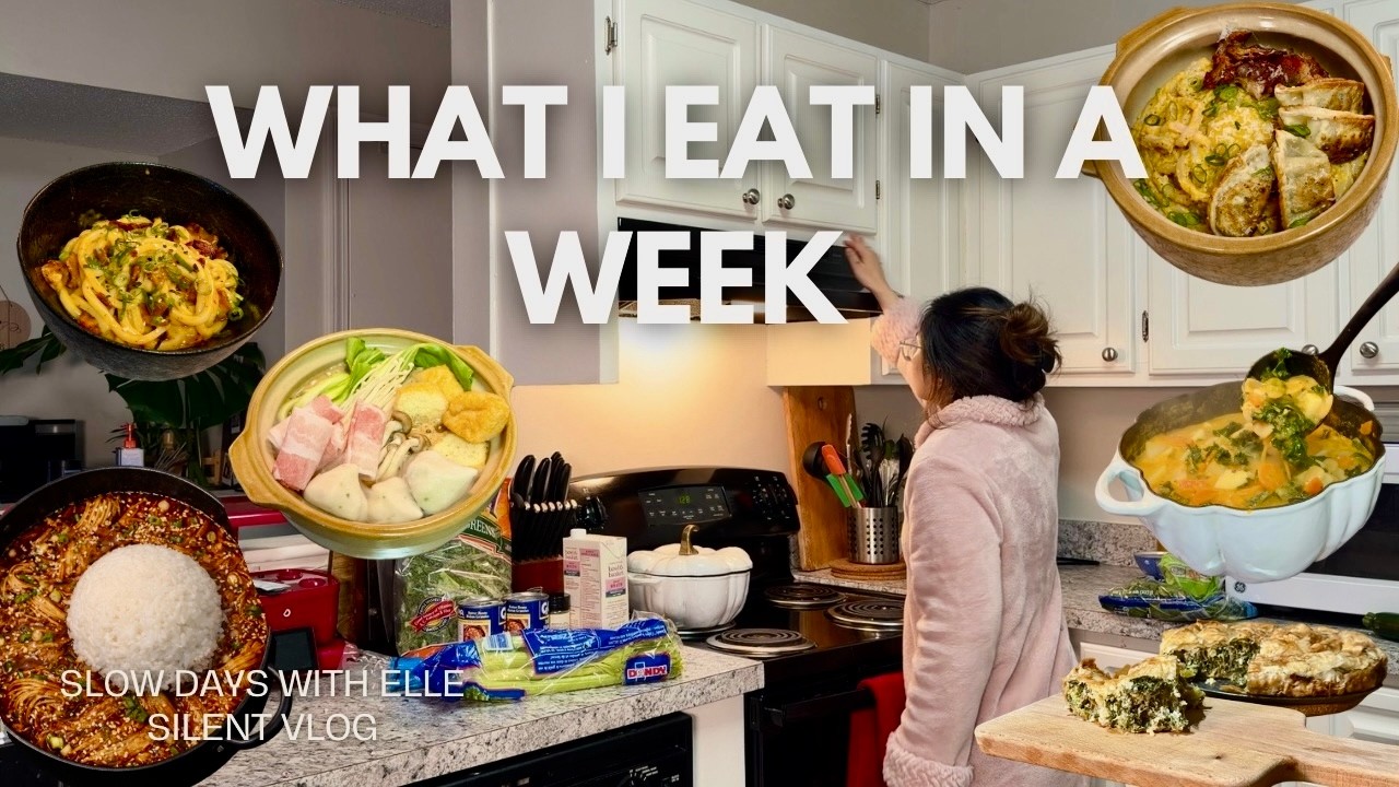 Eating at Home All Week | Solo living 🍲🌶️ Cozy Comfort Meals 🍜