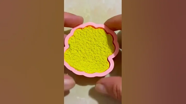 Satisfying Molding Reverse Kinetic Sand 💛