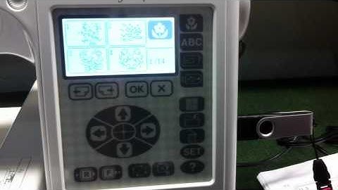 Janome 200e Embroidery Machine Transferring Designs with USB