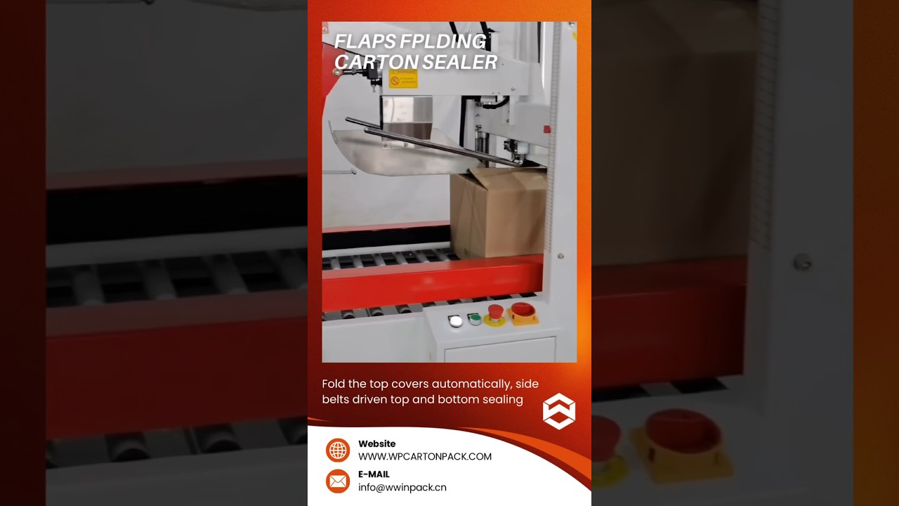 Flaps folding carton sealer 
