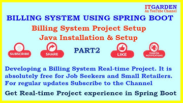 Billing System using Spring Boot - Billing System Project setup PART 2 - Java Installation and setup