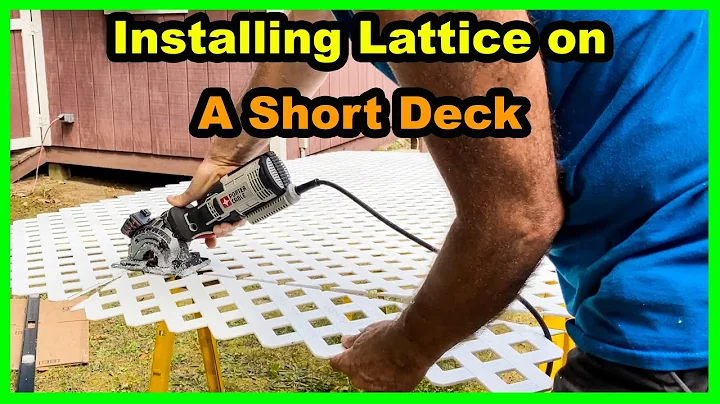 DIY Lattice Project For Your Deck!  (+ Cutting Tips)