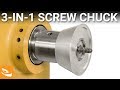 3in1 screw chuck woodturning accessory