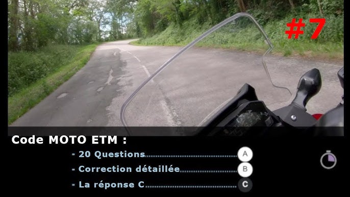 Code de la route moto - Les pièges de l'examen officiel 2024 (ETM