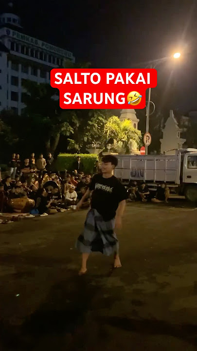 Adu salto bujang ganong ponorogo di sahur on the road #bujangganong #ganongan #reogponorogo