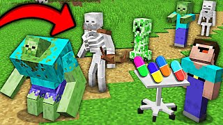THIS LABORATORY PILL TURNS MOBS INTO MUTANTS IN MINECRAFT ? 100% TROLLING TRAP !