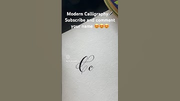 Modern Calligraphy - Learn how to write your name on my channel 🖋️