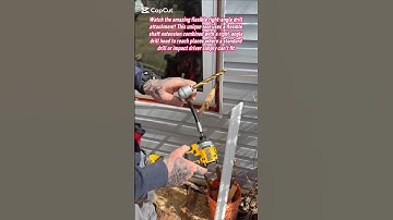 Reach ANYWHERE! Flexible Shaft Drill Extension for Tight Corners & Impossible Screws #diy #tools