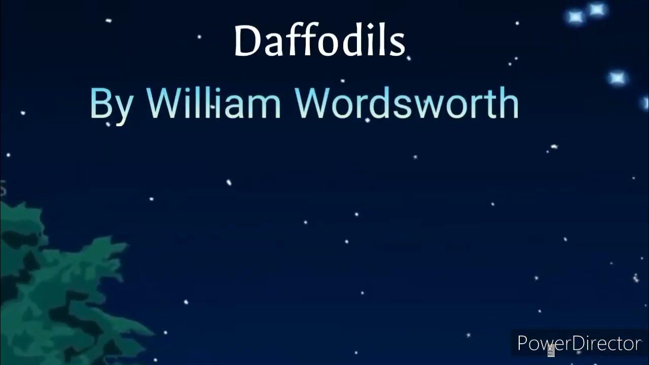Daffodils by William Wordsworth ll Recitation by Rupchand Baidya YouTube