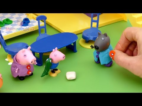 Мультфильм для детей. Как Свинка Пеппа устроила пижамную вечеринку