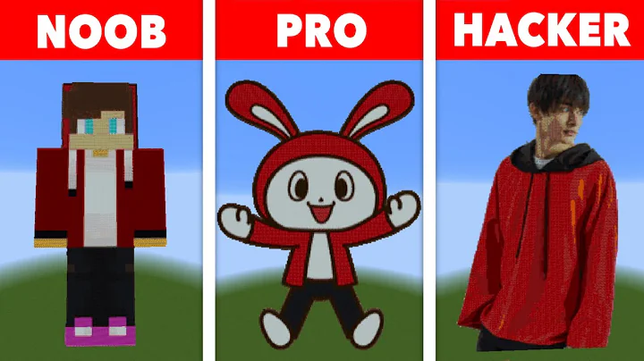 NOOB VS PRO VS HACKER Minecraft Pixel artJJ