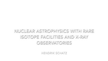 Nuclear Astrophysics with Rare Isotope Facilities and X-Ray Observatories