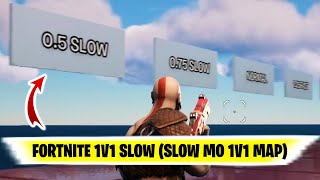 Fortnite 1V1 SLOW (Speed Simluator 1v1) | SLOW MO 1V1 MAP CODE | Slow motion fortnite map code