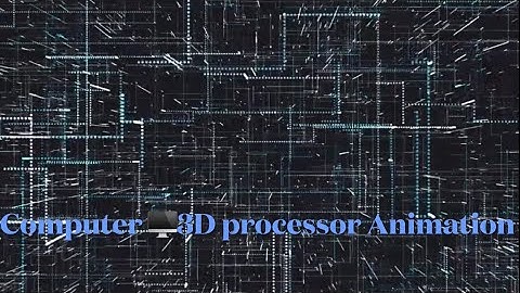 Computer💻3D processor Animation(No Copyright HD motion graphics background)Processor Cinematic Vlog