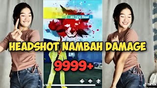 HEADSHOT FREE FIRE NAMBAH DAMAGE 9999+ || Chika viral Tik tok