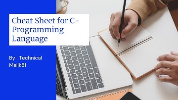 C- Language Cheatsheet 🧾 for Beginners  #C #CheatSheet