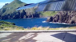 Crazy short final landing at Saba with T360 | Juancho E. Yraliquin Airport