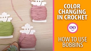 HOW TO CROCHET WITH BOBBINS!