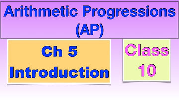 Introduction Ch 5 Arithmetic Progressions Class 10 NCERT CBSE PSEB Maths