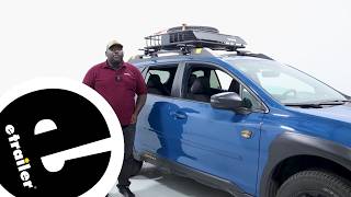 etrailer | Test Fitting the Curt Roof Mounted Cargo Basket - 2024 Subaru Outback Wagon