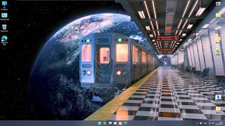 Sucrose Wallpaper Engine - Space Train Wallpaper screenshot 4