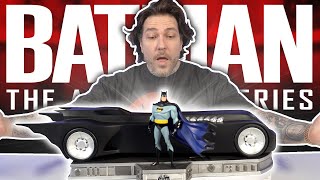 BATMAN & BATMOBILE from the Animated Series | Statue Unboxing | Iron Studios