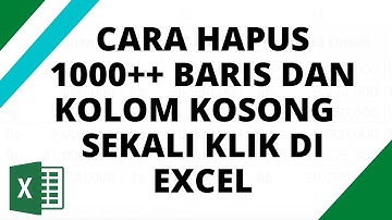 Begini! Cara Menghapus Kolom dan Baris Kosong di Excel | Inilah Trik Rahasia Excel terbaru Saat Ini!