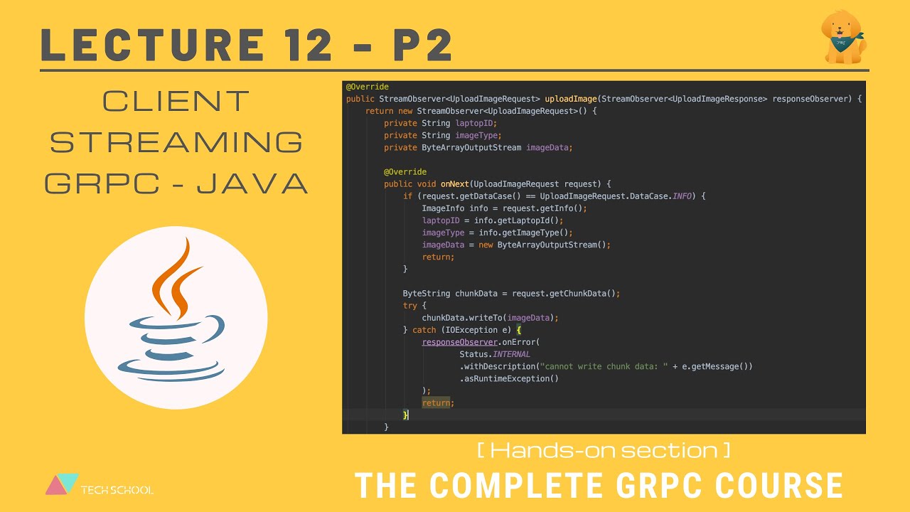 [gRPC #12.2] Upload file in chunks with client-streaming gRPC - Java ...